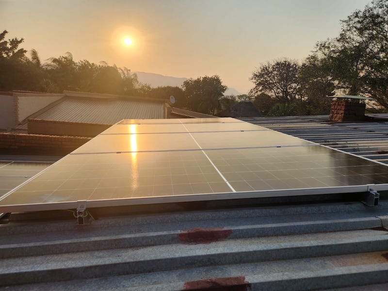 New solar energy installation